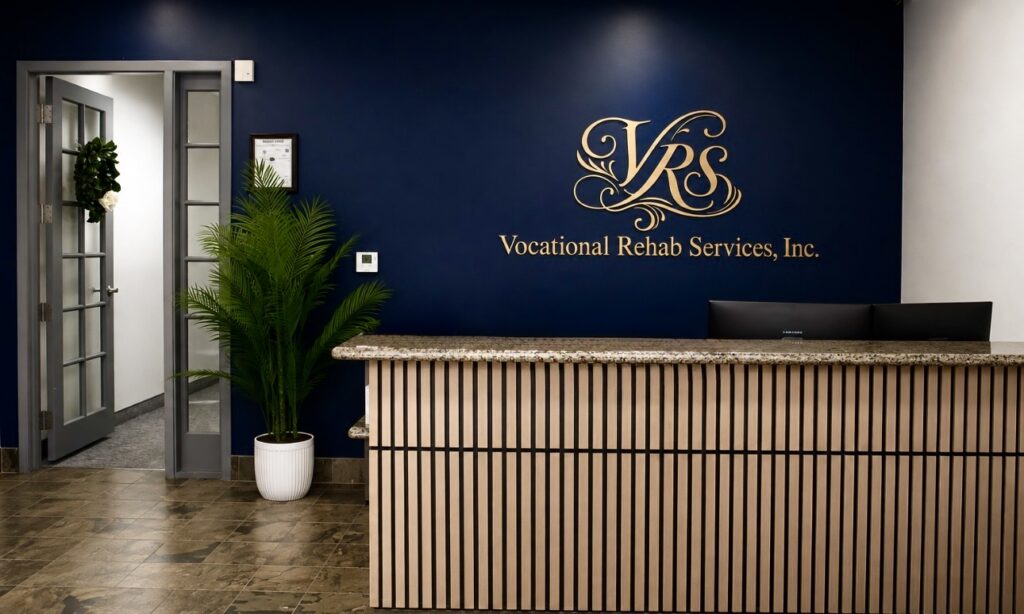 Vocational Rehab Services reception area, Las Vegas